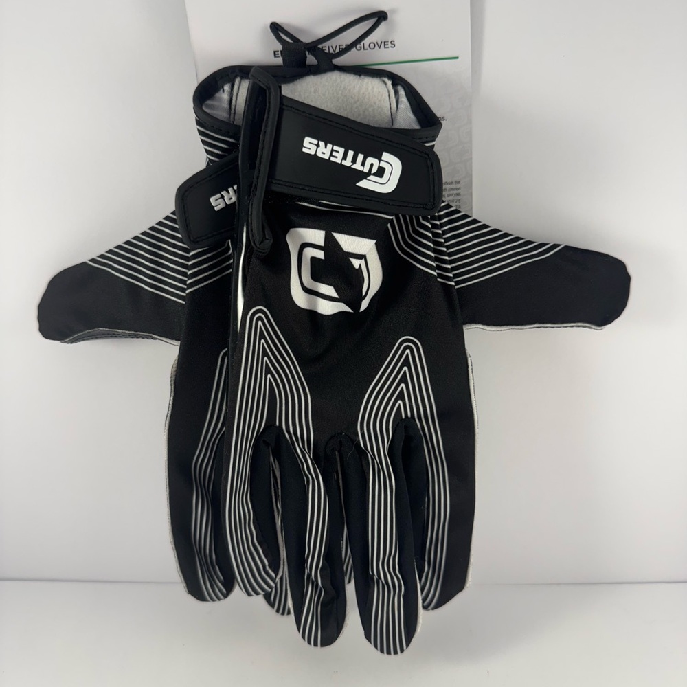 NEW Cutters Football Epic Receiver Gloves Adult L/XL Sticky Grip Palm Sport - Picture 2 of 4